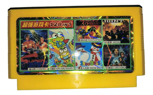 Imagen 1 de 4 de Cartucho Juegos 128 En 1 Family Game Computer 8 Bit Famicom