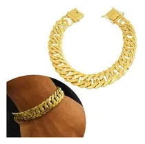 Comprar Pulsera Antonela Joyas Cubana Enchapada Oro 18k 20 Cm