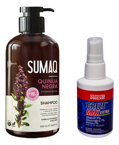 Shampoo Sumaq Quinua Negra + Crece Max Extra