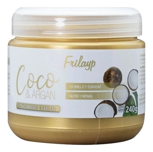 Imagen 3 de 5 de Shampoo + Acondicionador + Baño Coco X240g Frilayp