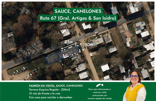 Terreno En Centro, Sauce, Ruta 67 Esq San Isidro