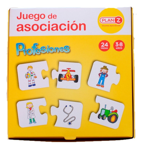 Juego Asociación Profesiones Caja Carton Didáctico Infantil 