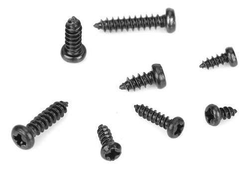 Juego De Tornillos Autorroscantes M2/m2.6 Negros De Cabeza P