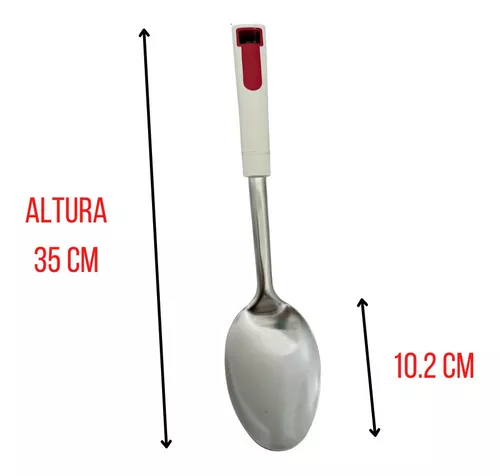 CUCHARA DE COCINA SOLIDA AINOX 28 CM