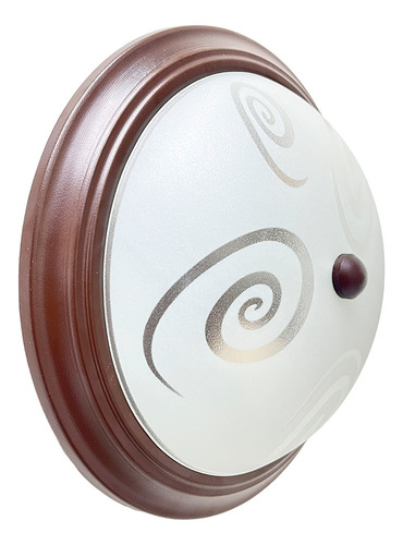 Lampara De Techo Plafón P-27 Base Chocolate Figuras. Estructura Caracol