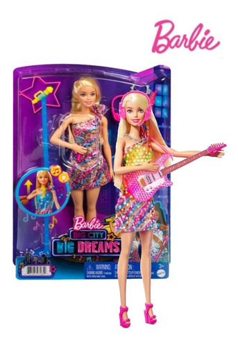 Imagen 7 de 8 de Barbie Cantante Big Dreams Muñeca Con Luces Y Sonido