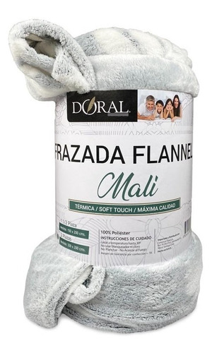 Frazada Térmica Doral Flannel Mali 2 Plz