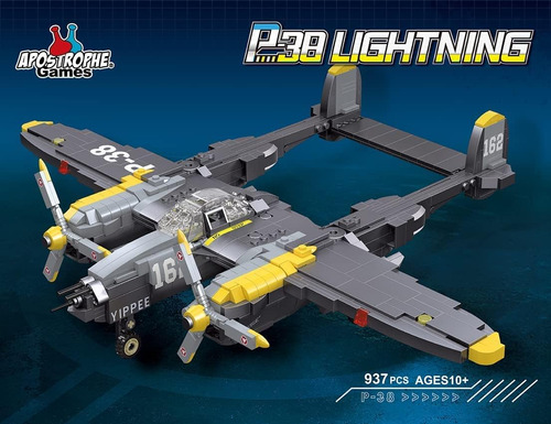 Apostrophe Games P-38 Lightning Aircraft Juego De Bloques De