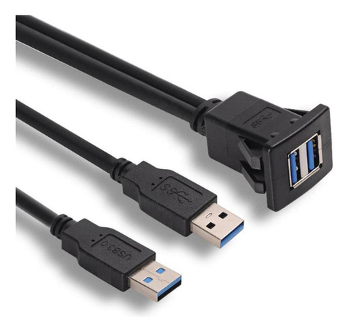 Extensión Doble Usb3.0 Macho A Hembra De 2 Puertos