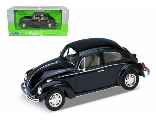 1/24 Volkswagen Beetle (bocho) Welly Negro 