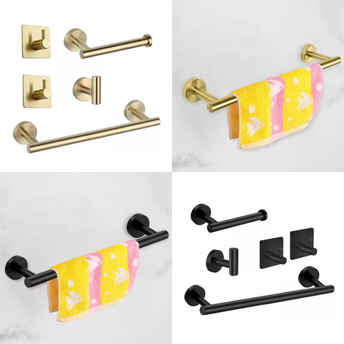 De Accesorios De Baño En La Pared Barra De Acero Inoxidable