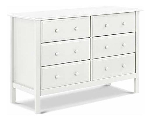 Davinci Jayden 6-cajón Ancho Doble Dresser En White.