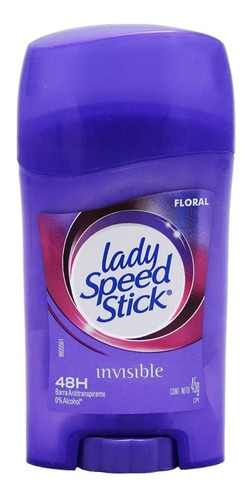 Desodorante Lady Speed Stick Invisible Floral Barra 45 Gr