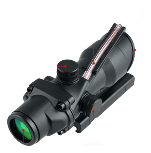 Mira Tactica Acog 4x32 Rojo Air Militares Holografica Xtrc C