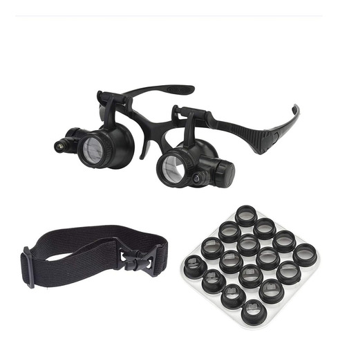 Lupa Para Reparacion De Relojes Con Luz Led 8 Lentes