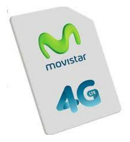 Chip Sim Movistar - Prepago - 3 En 1 - 4g - Con Credito