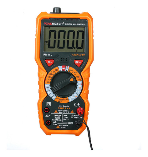 Hefu Multímetro Digital Multifuncional Peakmeter Pm18c True