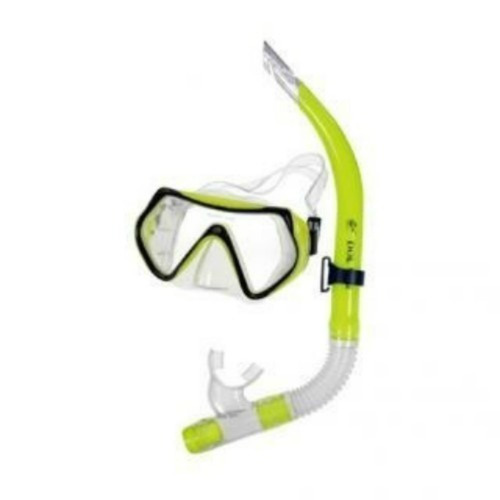 Imagen 2 de 3 de Kit Mascara Y Snorkel Dovod Silicona Y Cristal!!
