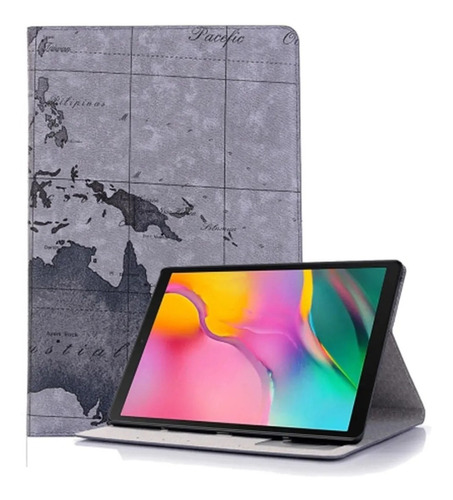 Funda Flip Cover Mapa Compatible Con Samsung Tab S5e Sm T720