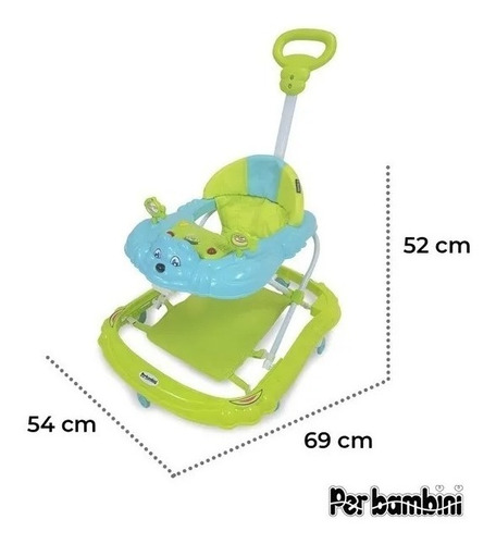 Imagen 2 de 7 de Andador Per Bambini 125 Pipo Musical Con Barral