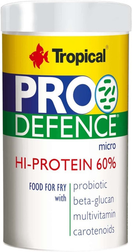 Alimento Para Peces Alevines Pro Defence Micro 60gr Tropical