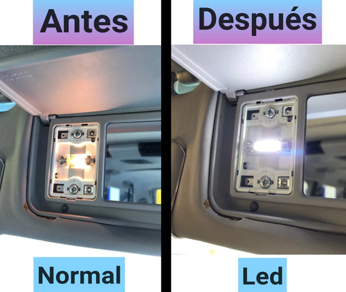 Imagen 8 de 10 de 2 Focos Led Festoon 28 Mm 4014 Luz Vanidad Cortesía Interior