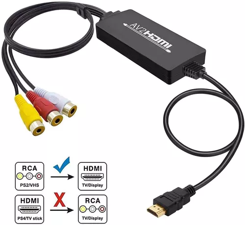 Adaptador PS2 a HDMI, convertidor de video PS2 HDMI Guatemala