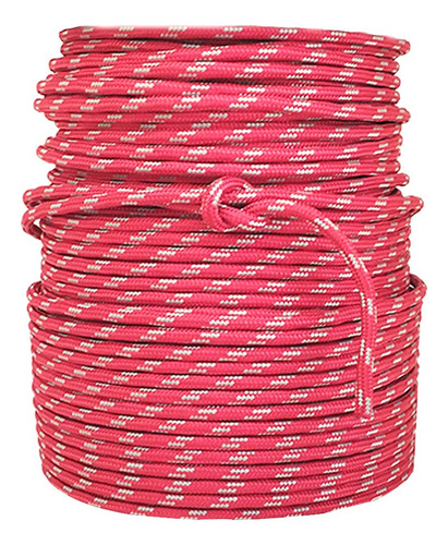 Kit Cabo Náutico Pré-estirado 10mm 20m Vermelho/cinza