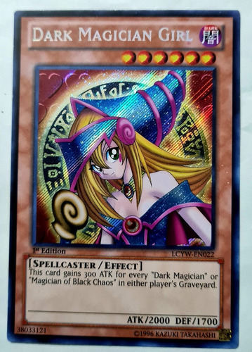 Yugi-oh Dark Magician Girl Secret 1st Edition Lcyw-en022