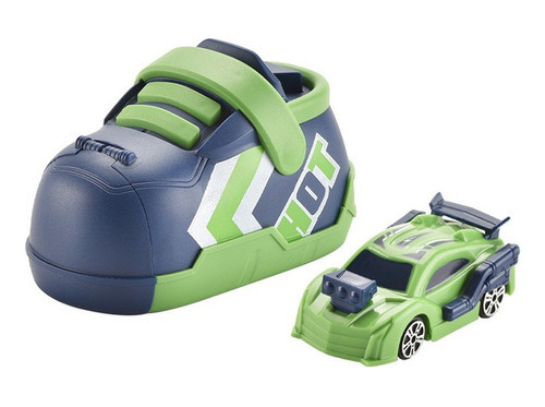 Lanzador Rapido De Autos Forma Zapatilla +1 Vehiculo Juguete