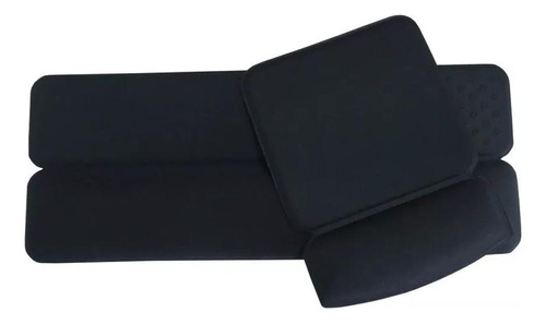 Soporte ergonómico para teclado Mousepad +, color azul/negro, 245 mm x 190 mm