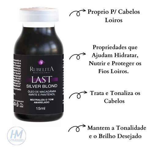 Kit Ampolas Cabelos Danificados Tratamento Rubelita Beleza