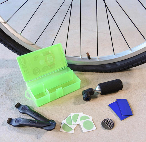 Slime Kit Para Reparar E Inflar Llanta De Bicicleta
