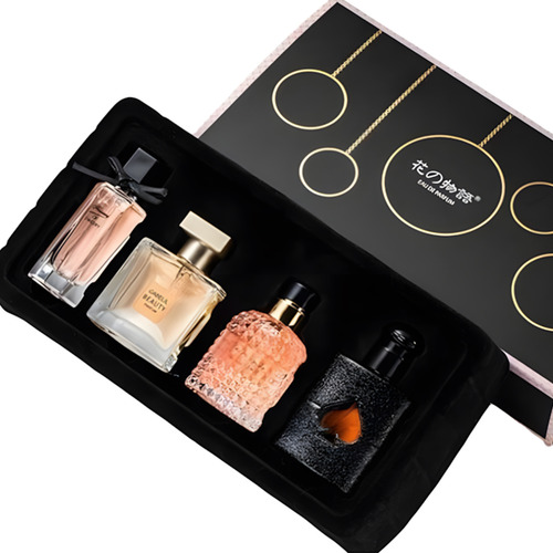 Perfume De Mujer Sets De Fragancia Duradera 4 Pcs Regalo