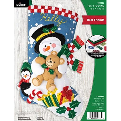 , Best Friends Christmas - Kit Hacer Calcetín Apliques...