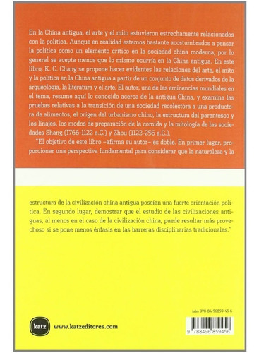 ARTE MITO Y RITUAL: Sin datos, de Chih Chang., vol. 0. Editorial Katz, tapa blanda en español, 2009