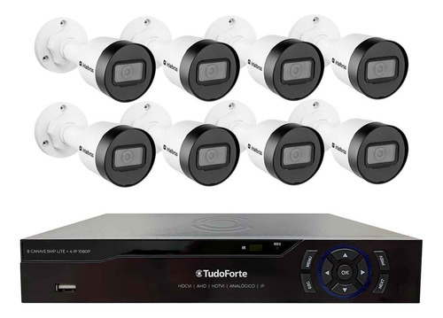 Kit Cftv 8 Câmeras Intelbras Vlp 1230 B 30m Dvr 3308