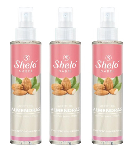 3 Pack Aceite De Almendras Shelo