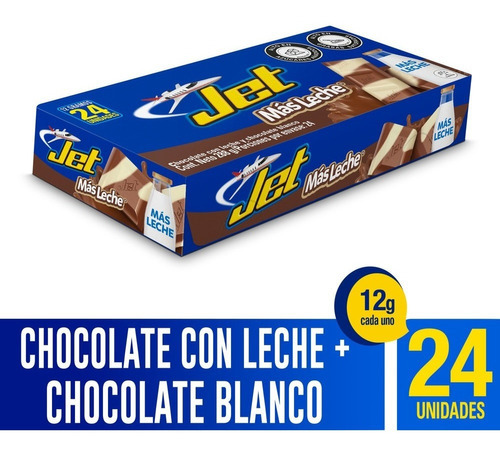Chocolatina Jet Leche Calcio Plegadiza - kg