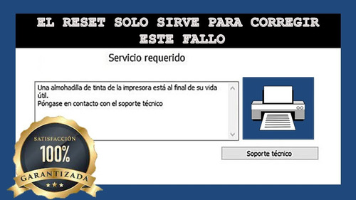 Reset Almohadillas Fin Vida Util Ilimitado L3250 One Pc