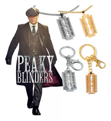 Corrente Navalha Pingente Peaky Blinders Aço Inoxidavel Prat