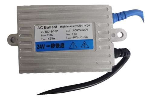 Ballast Xenón 24v 55w Hid H1 H3 H4 H7 H8 H9 H11 9005/06
