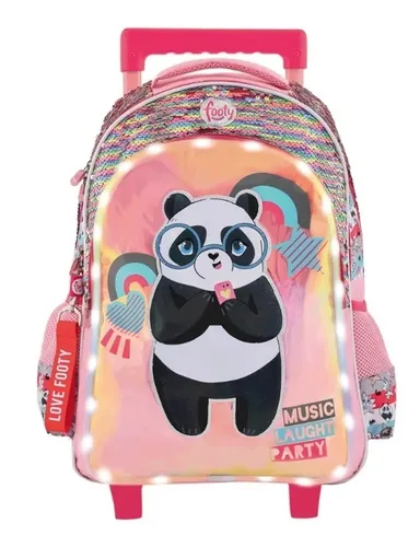 Mochila con lentejuelas y luces new arrivals