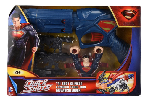 Man Of Steel Superman Quick Shots Tri Shot Slinger