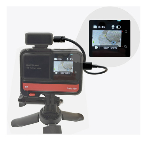 Cable Adaptador Audio Para Micrófono Para Insta360 One R