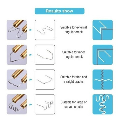 Imagen 8 de 8 de Soldadora De Plástico Con Clip, Cuchillo Y Clavos De Onda