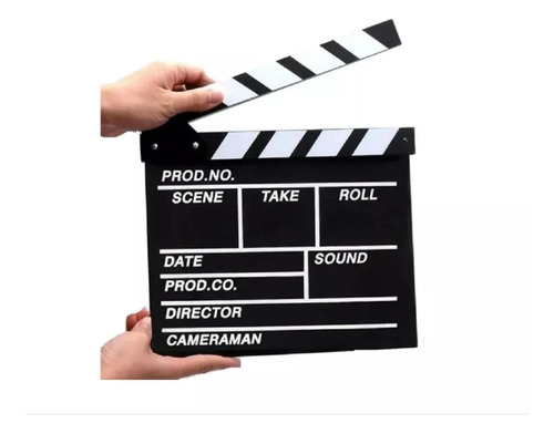 Pack De 2 Claquetas Cine Panel Clack Youtubers Teatro Accion