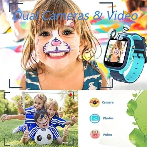 Reloj Inteligente P/niños Happinn De 3-10 Años -negro Int