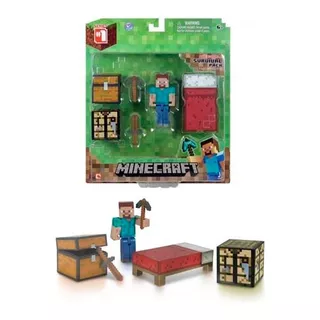 Figura Minecraft Steve Serie #2 Con Espada De Diamante