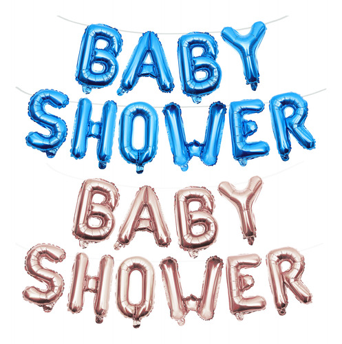 2 Juegos De Decoraciones Para Baby Shower Con Globos Azules
